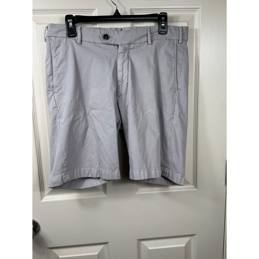 Peter Millar Collection‎ Mens Gray  Flat Front Shorts Size 35 Beach Resort Wear